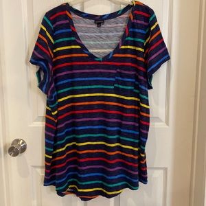 🏳️‍🌈PRIDE🌈Torrid Rainbow Pride Stripe top